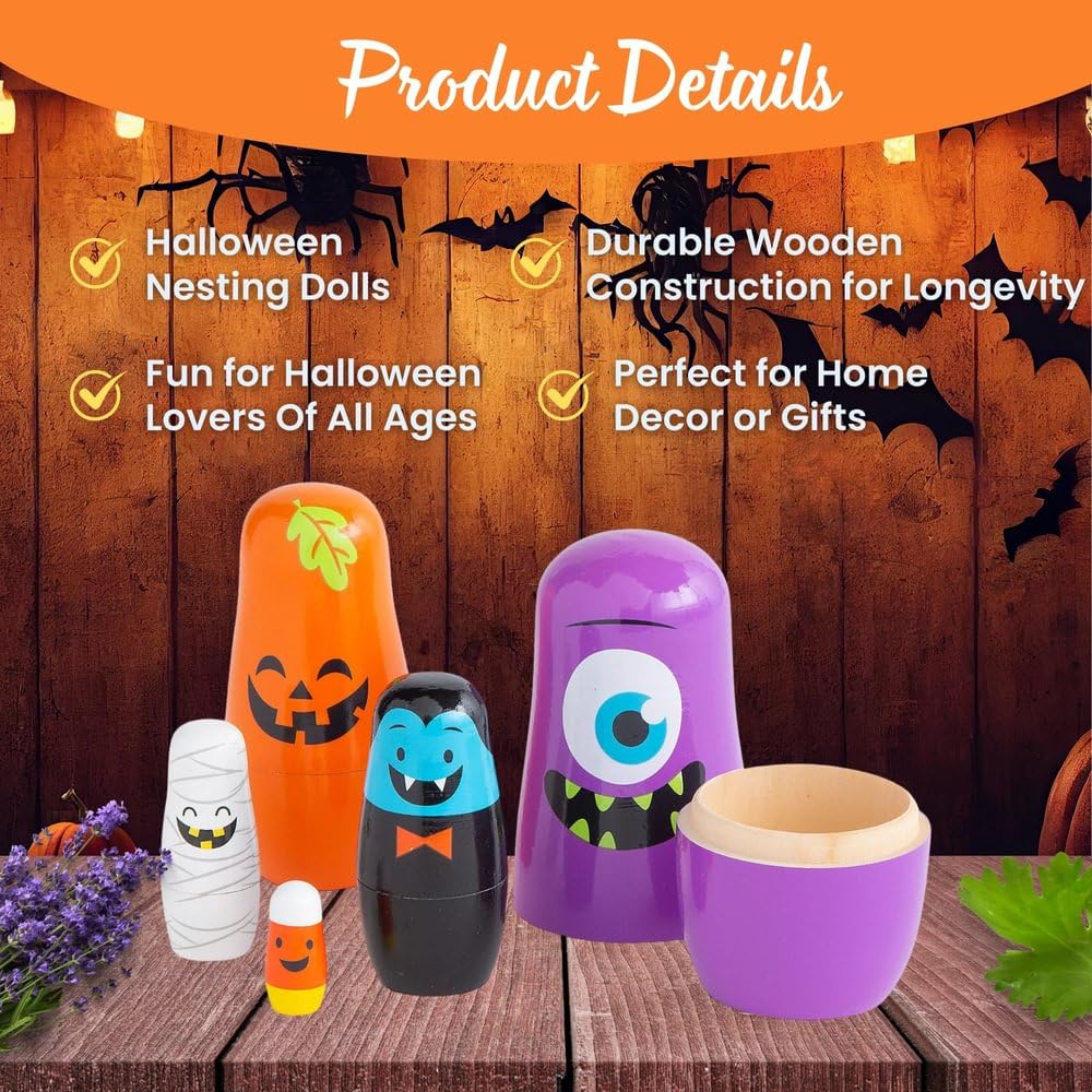 Amazon.com: Fun Express Halloween Nesting Dolls - Russian